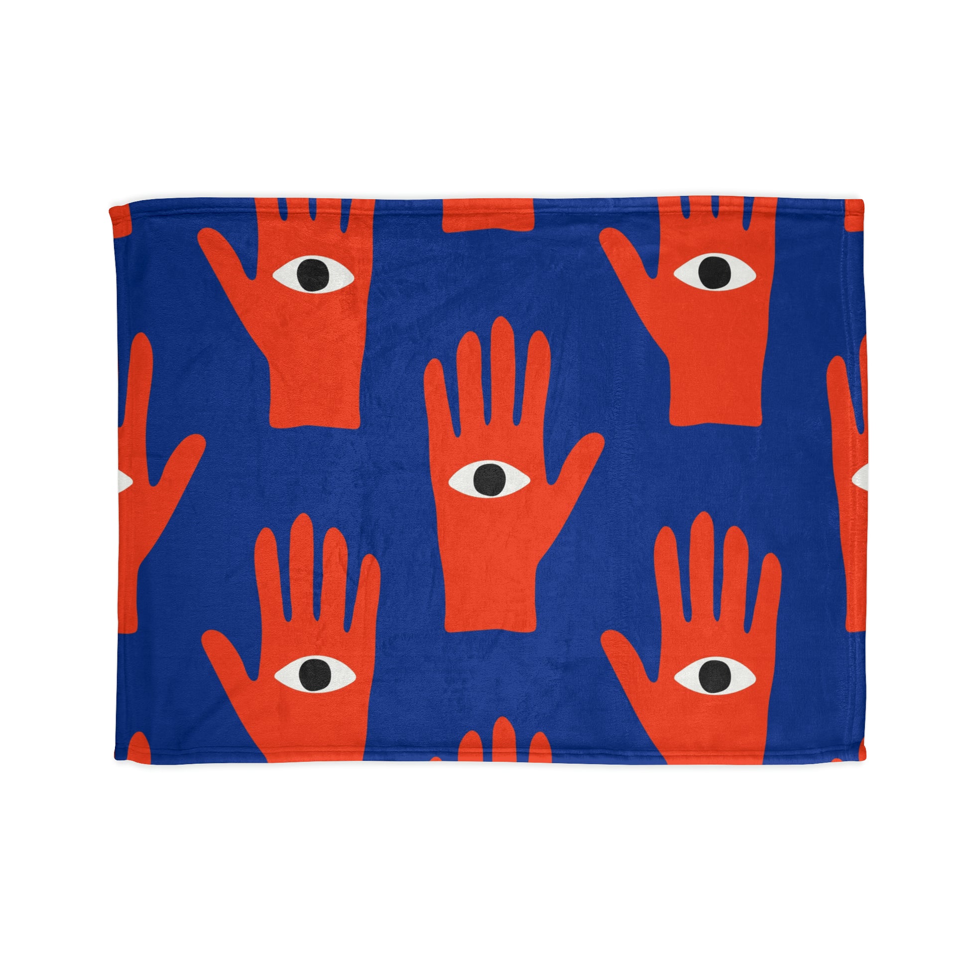 Hand Eyes - Soft Polyester Blanket Blanket Funny