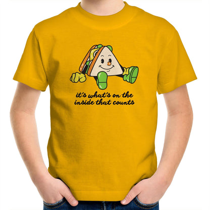 Sandwich, It's What's On The Inside That Counts - Kids Youth T-Shirt