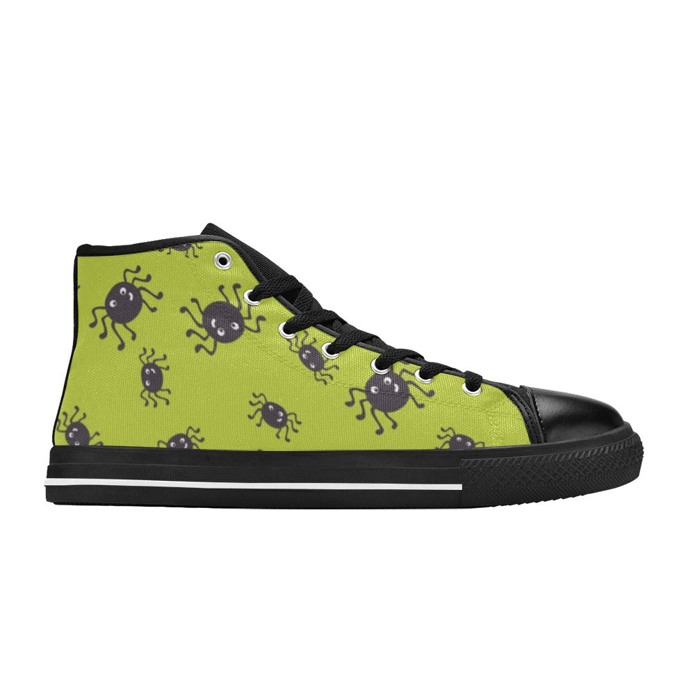 Cartoon Spiders - Women's High Top Canvas Shoes