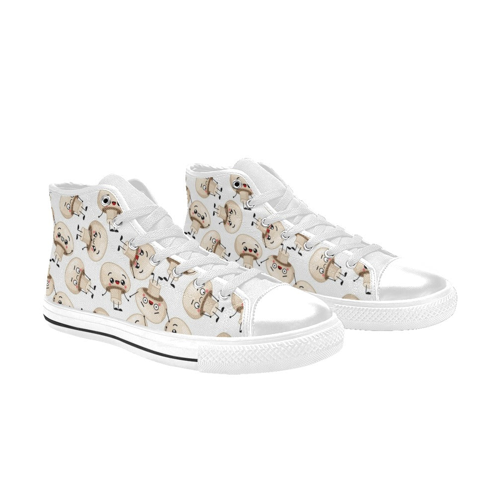 Cute Mushrooms - Men's High Top Canvas Shoes