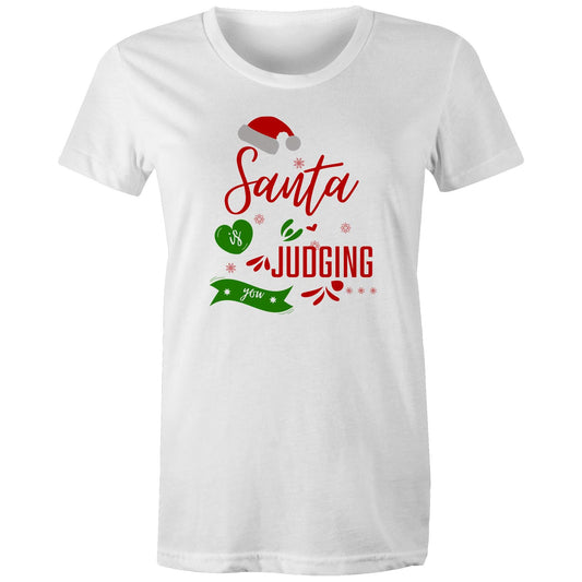 Santa Is Judging You - Womens T-shirt