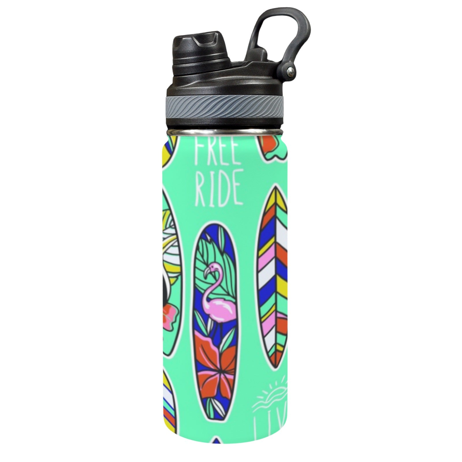 Aloha Surfboards - Insulated Water Bottle with Dual-Use Lid (18oz) Insulated Water Bottle with Dual-Use Lid (18oz) Printed Offshore