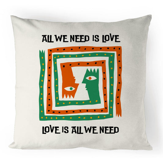 All We Need Is Love - 100% Linen Cushion Cover Default Title Linen Cushion Cover