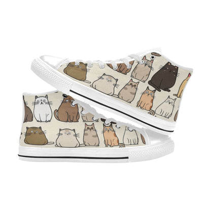 Lots Of Cats - Women's High Top Canvas Shoes