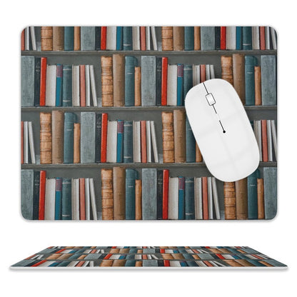 Books - Leather Mouse Pad