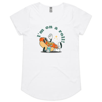 Hotdog, I'm On A Roll - Womens Scoop Neck T-Shirt