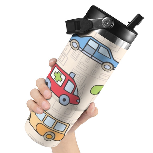 Kids Cars - 30oz Tumbler with Top Handle