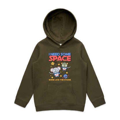 I Need Some Space - Youth Supply Hood Army Kids Hoodie Space