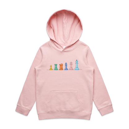 Chess - Youth Supply Hood Pink Kids Hoodie Chess Games
