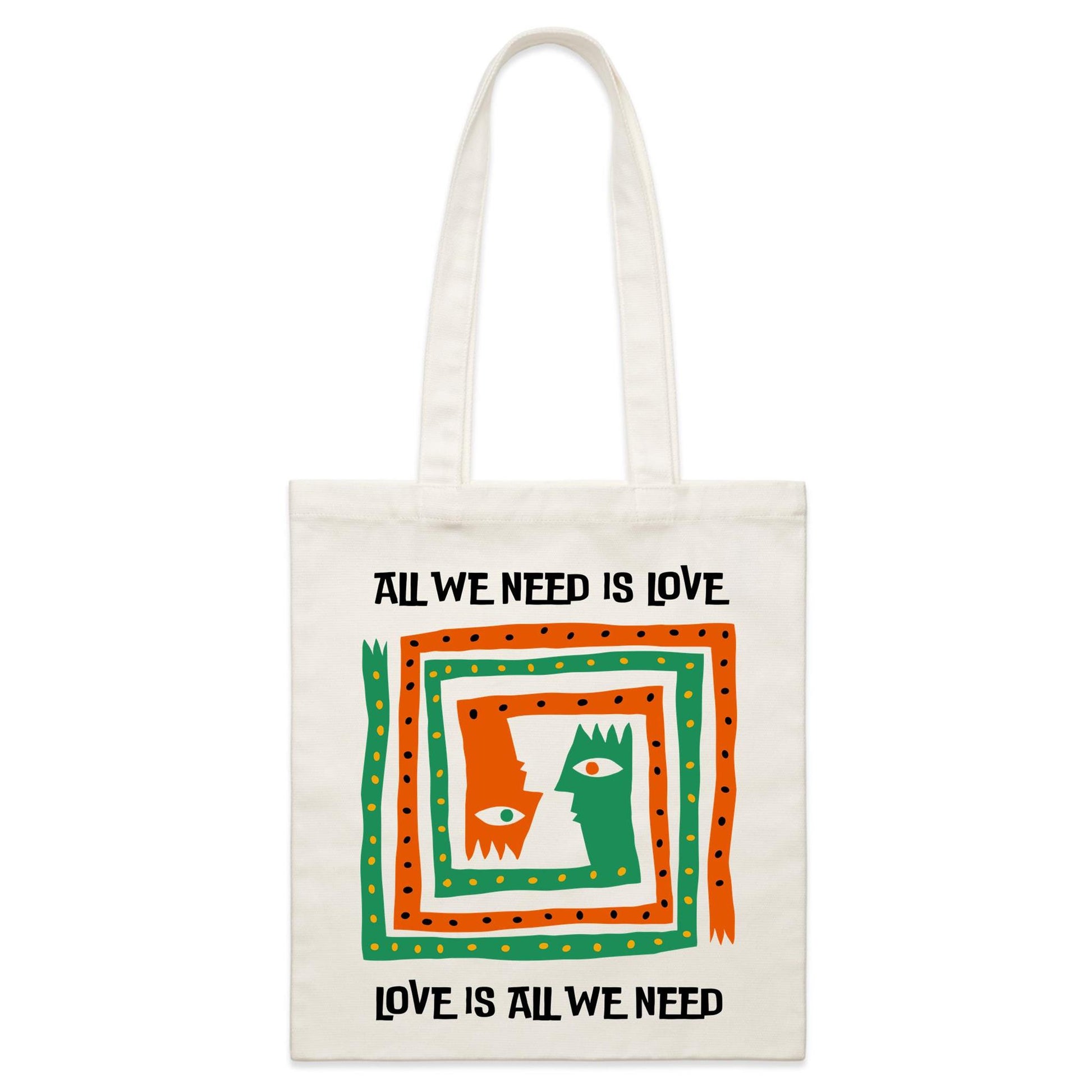 All We Need Is Love - Parcel Canvas Tote Bag Default Title Parcel Tote Bag
