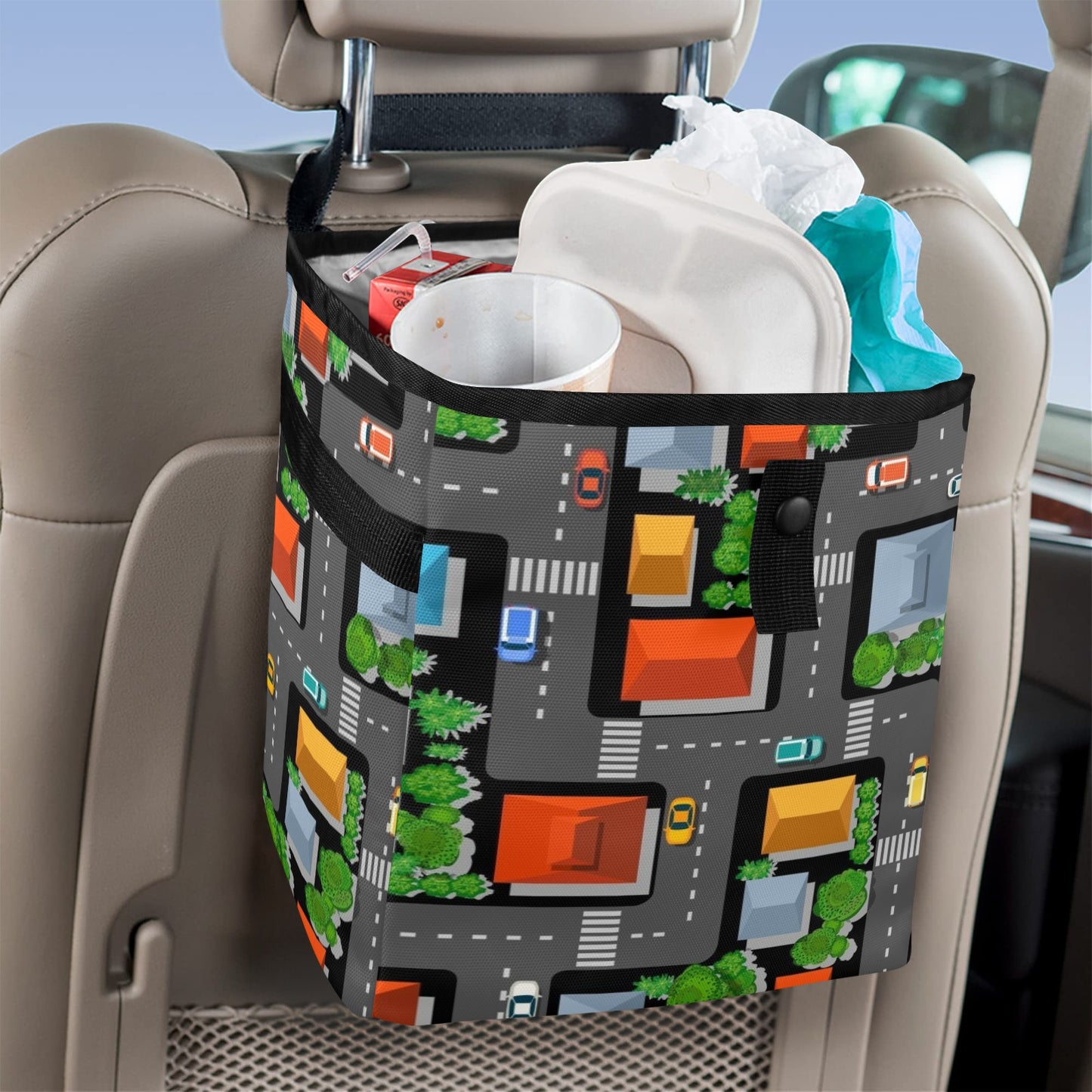 Road Map - Car Trash Bag