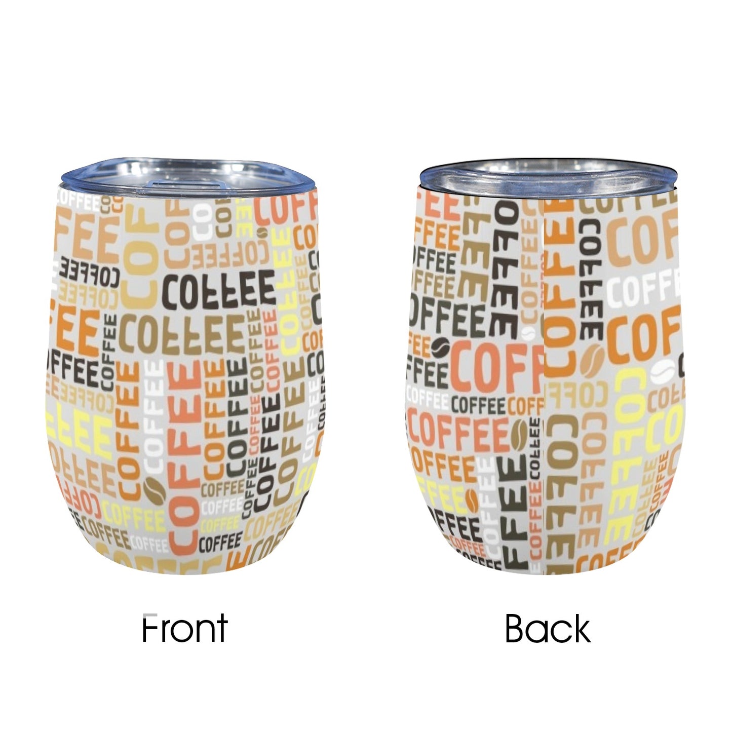 Coffee - 12oz Wine Tumbler 12oz Wine Tumbler Coffee Printed Offshore