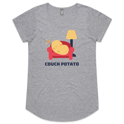 Couch Potato - Womens Scoop Neck T-Shirt