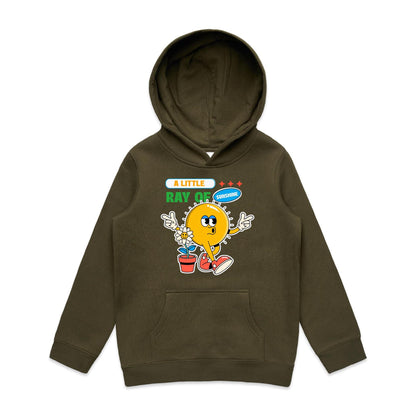 A Little Ray Of Sunshine - Youth Supply Hood Army Kids Hoodie Retro Summer