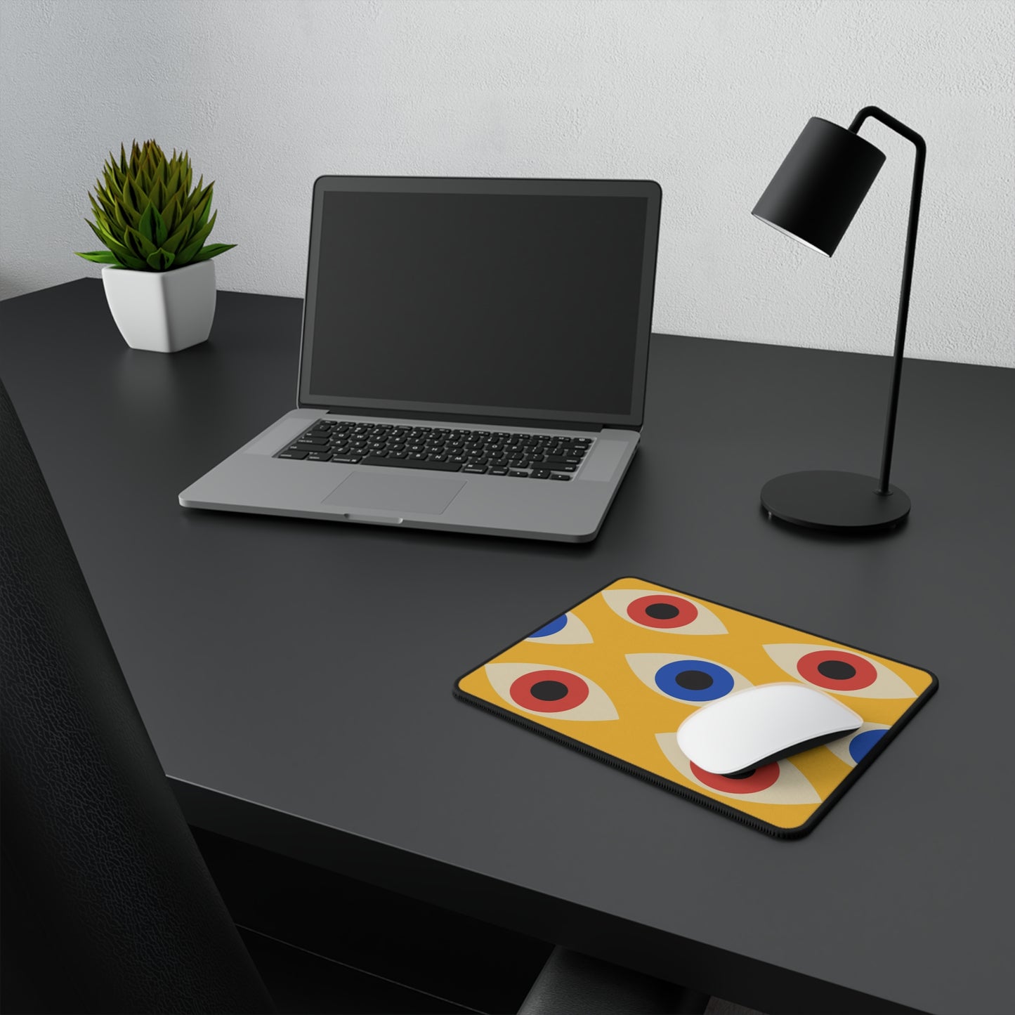 Eyes On Yellow - Non-Slip Mouse Pad Home Decor