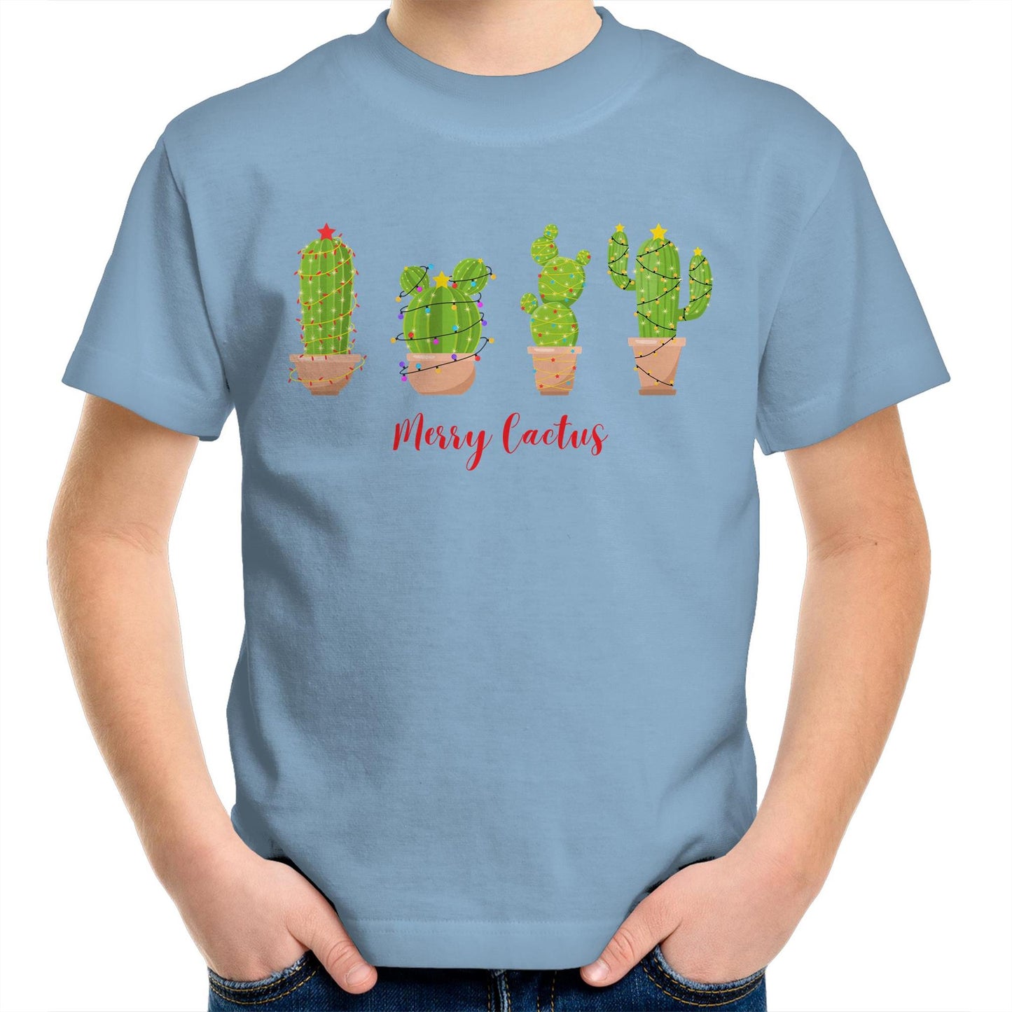 Merry Cactus, Christmas - Kids Youth T-Shirt