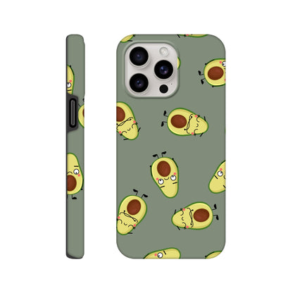 Avocado Characters - Phone Tough Case iPhone 15 Pro Max Phone Case food Globally Fulfilled