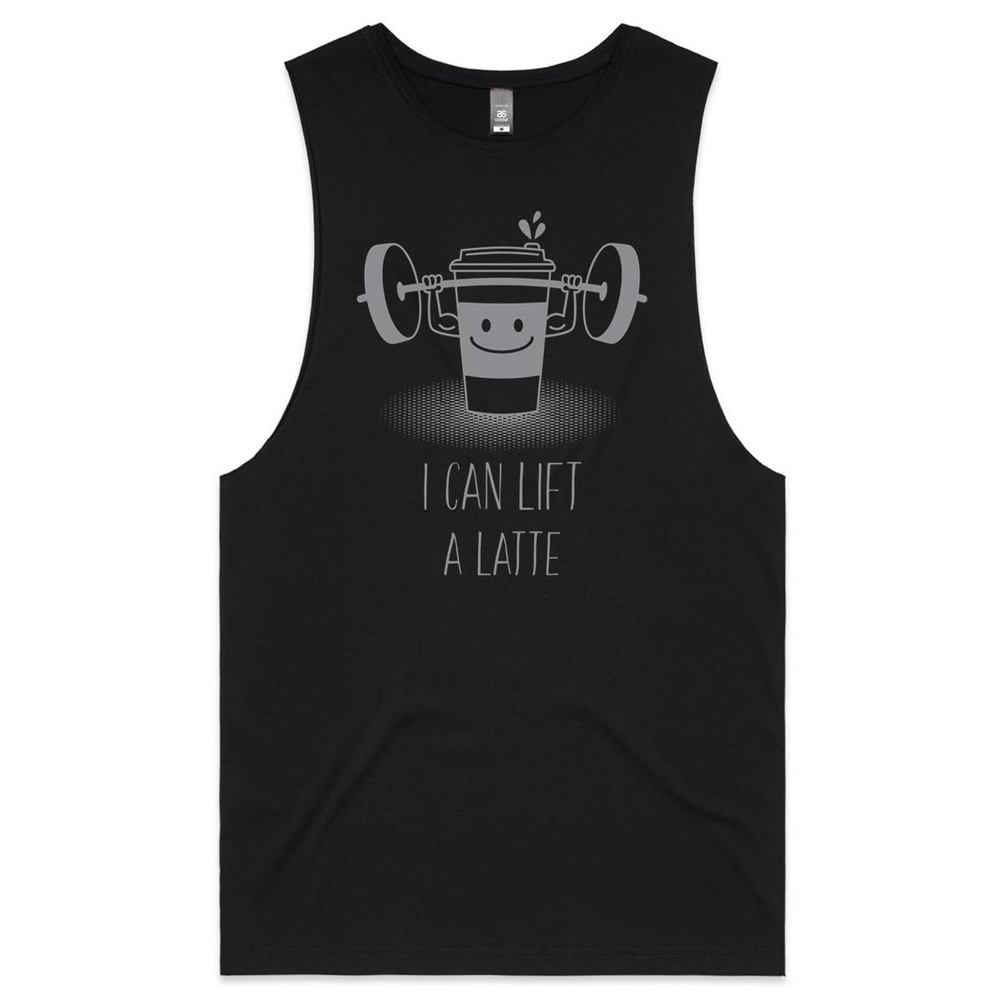 I Can Lift A Latte, Coffee - Tank Top Tee