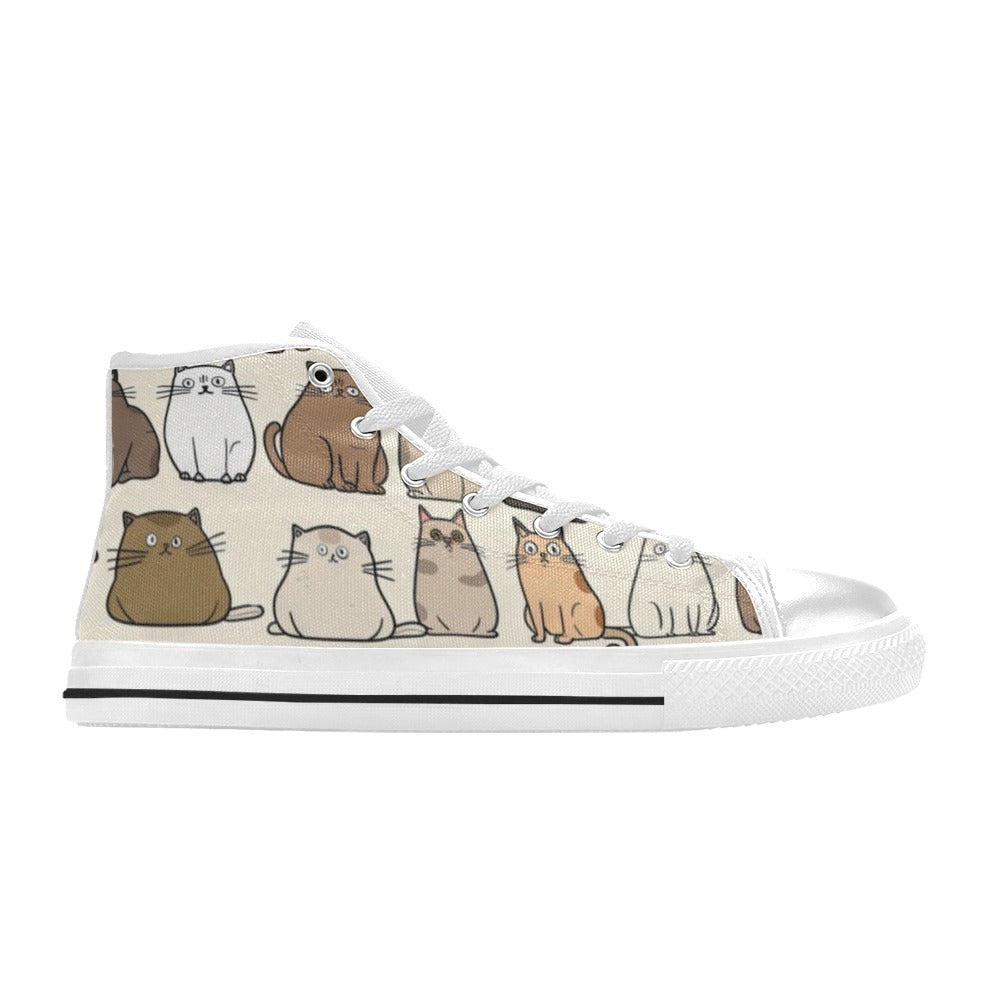 Lots Of Cats - Women's High Top Canvas Shoes