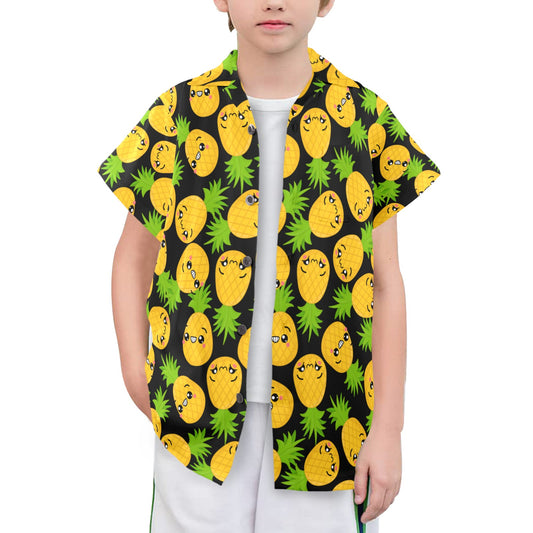 Cool Pineapples - Senior Boys Hawaiian Shirt