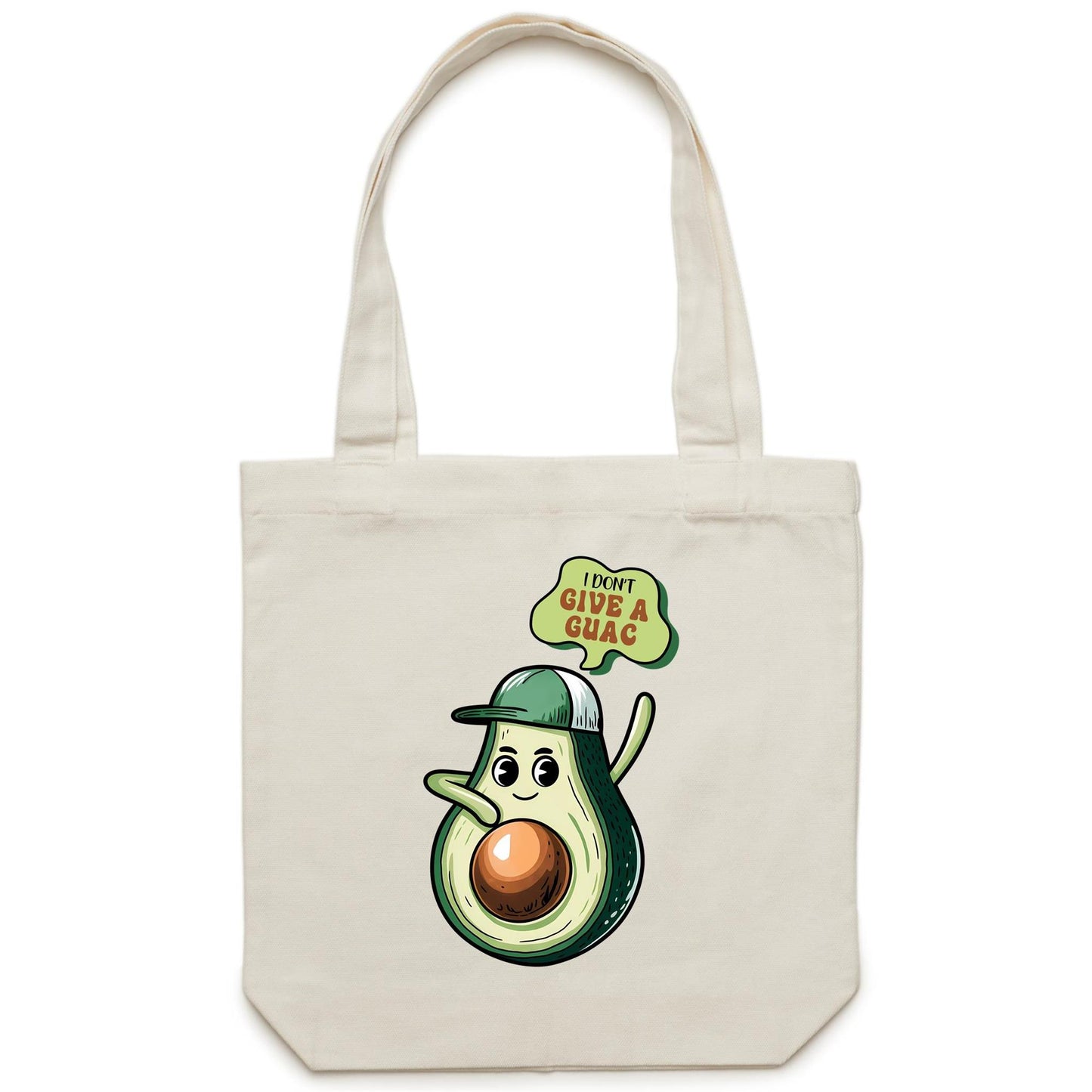 Avocado, I Don't Give A Guac - Canvas Tote Bag