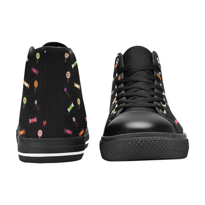 Candy - Men's High Top Canvas Shoes