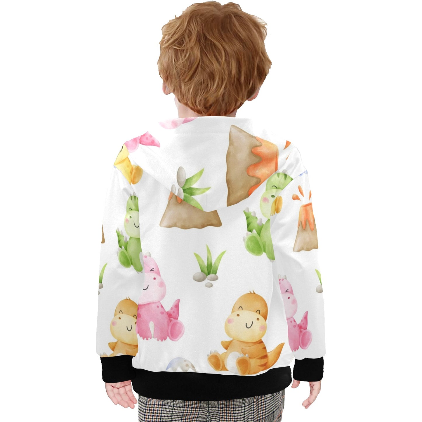 Hatching Dinosaurs - Junior Boys Zip Up Hoodie