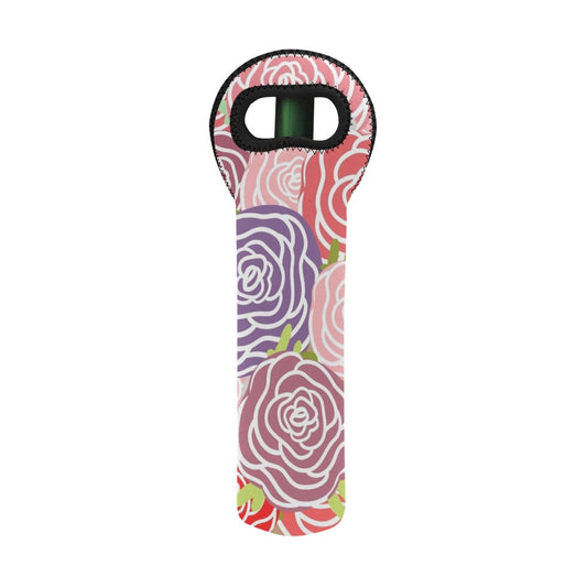 Abstract Roses - Neoprene Wine Bag