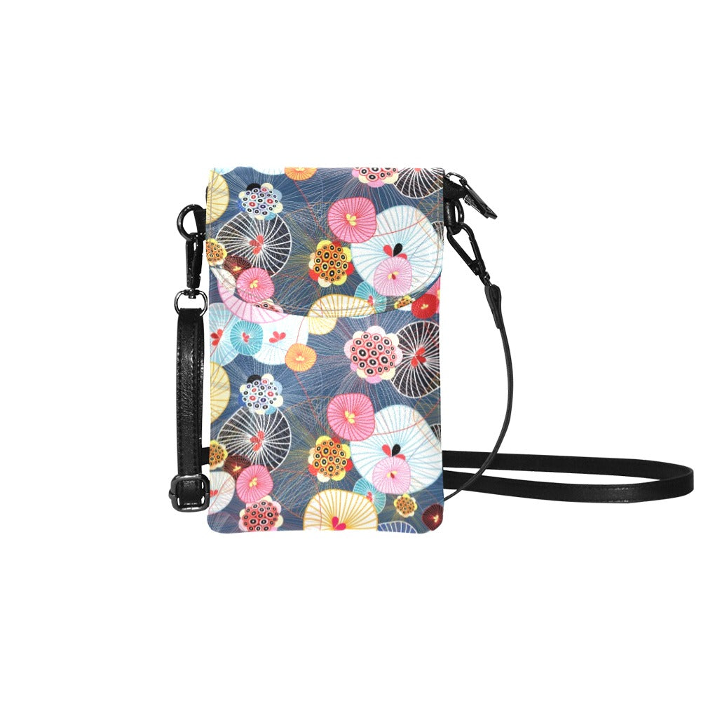 Abstract Floral - Small Phone Purse /Bag