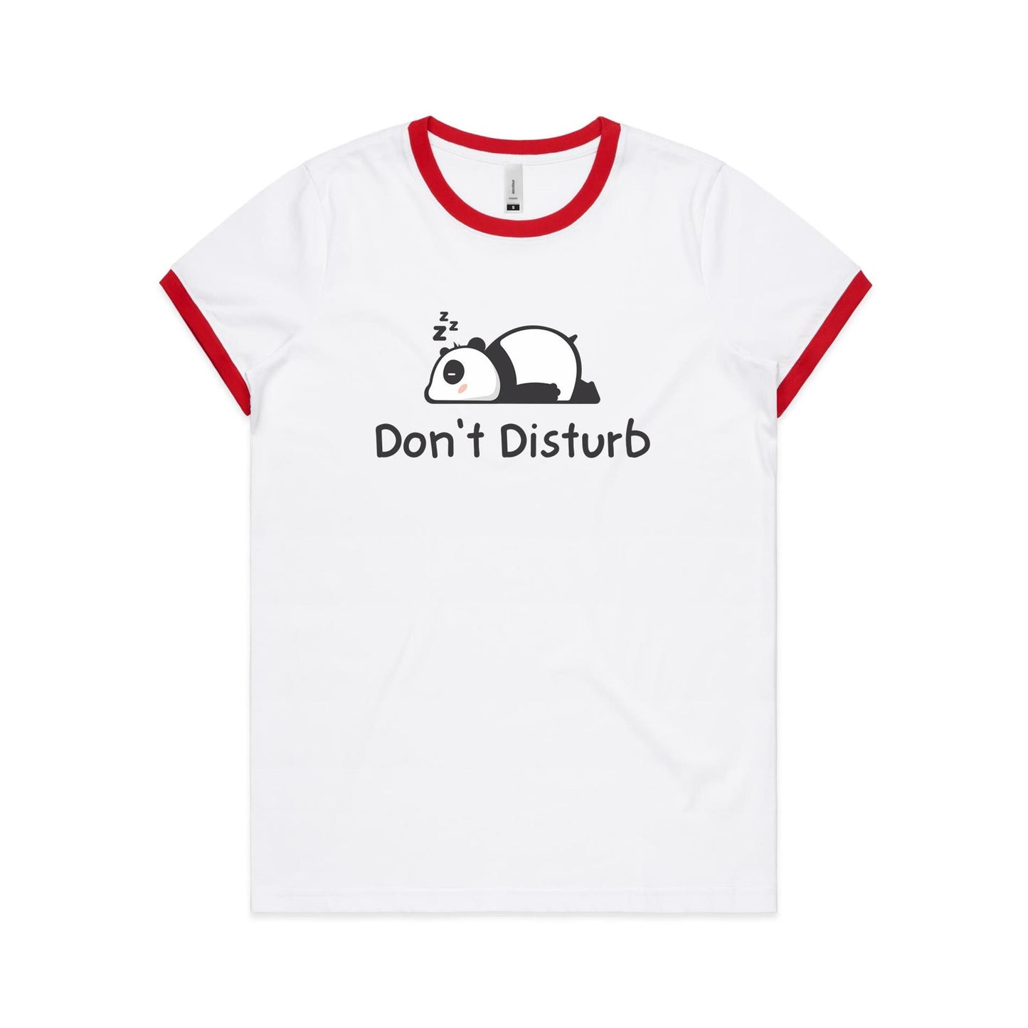 Panda, Don't Disturb - Women's Ringer Tee