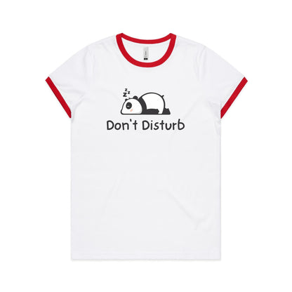 Panda, Don't Disturb - Women's Ringer Tee