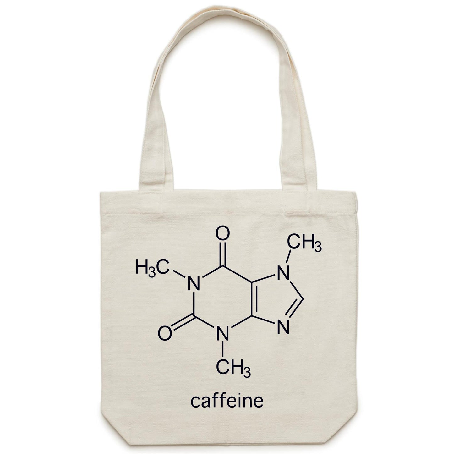 Caffeine Molecule - Canvas Tote Bag