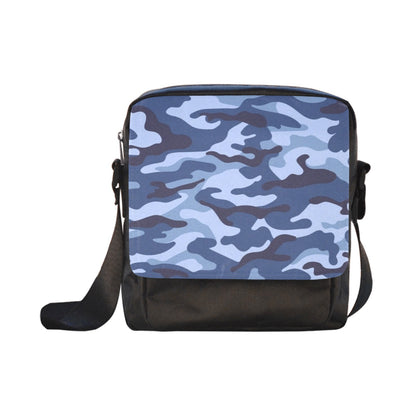 Blue Camouflage - Crossbody Nylon Bag Crossbody Bags Printed Offshore