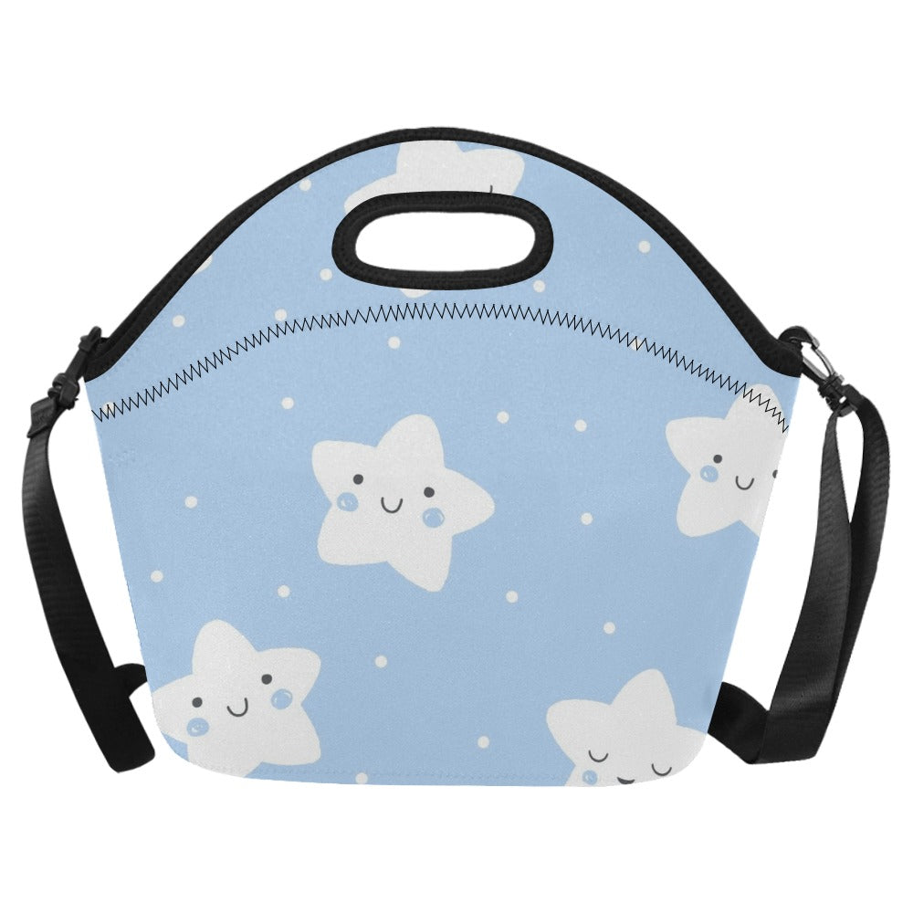 Happy Stars - Neoprene Lunch Bag/Large