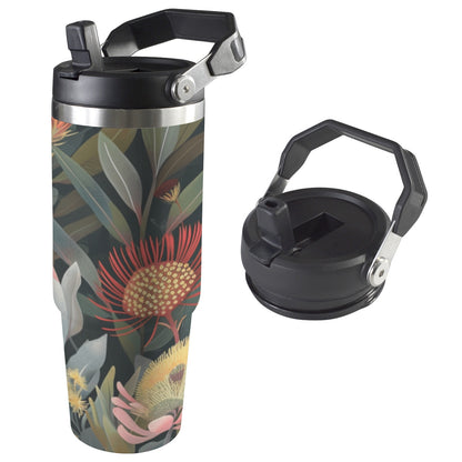 Australian Native Flowers - 30oz Tumbler with Top Handle