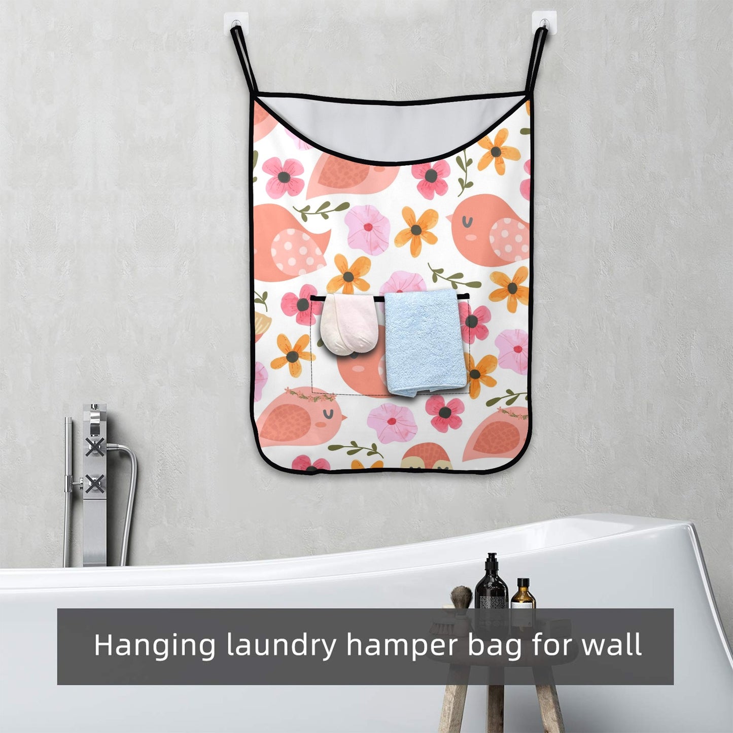 Lovely Birds - Hanging Laundry Bag