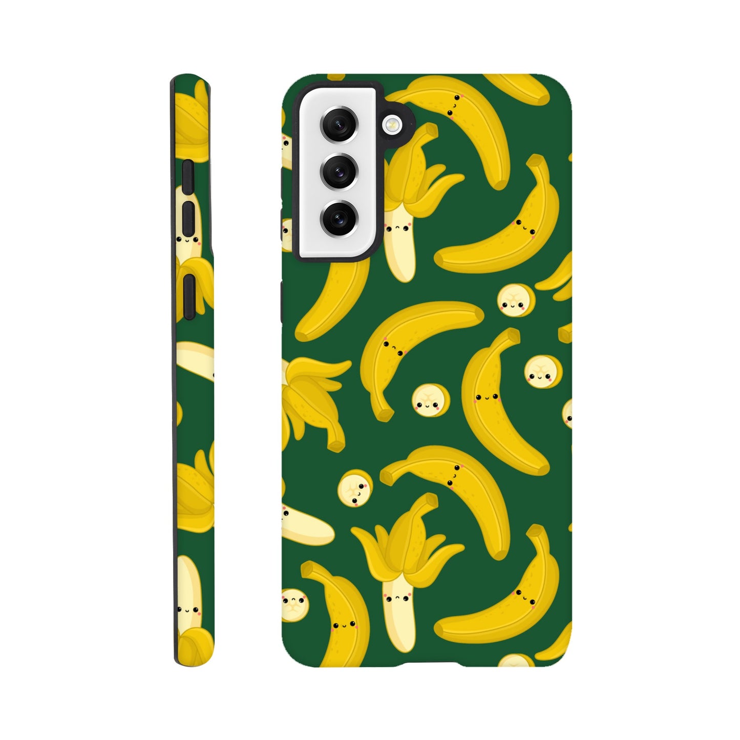 Happy Bananas - Phone Tough Case Galaxy S21 Plus Phone Case food Globally Fulfilled