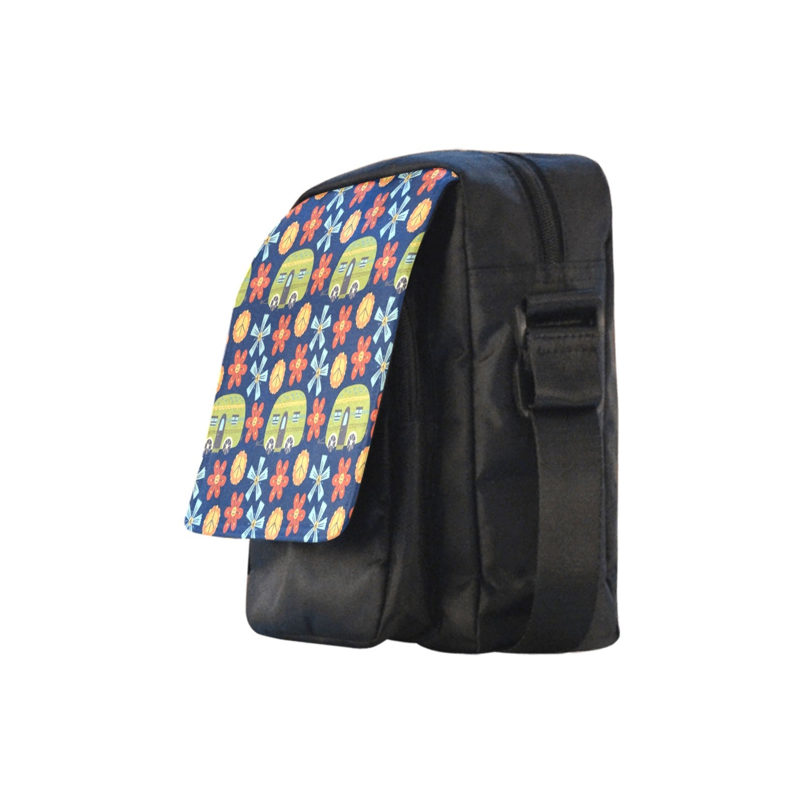 Hippy Caravan - Crossbody Nylon Bag Crossbody Bags Printed Offshore