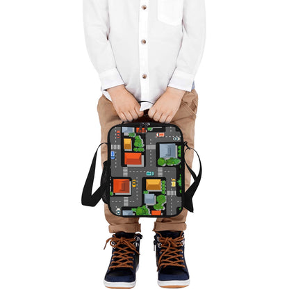 Road Map - Crossbody Lunch Bag for Kids