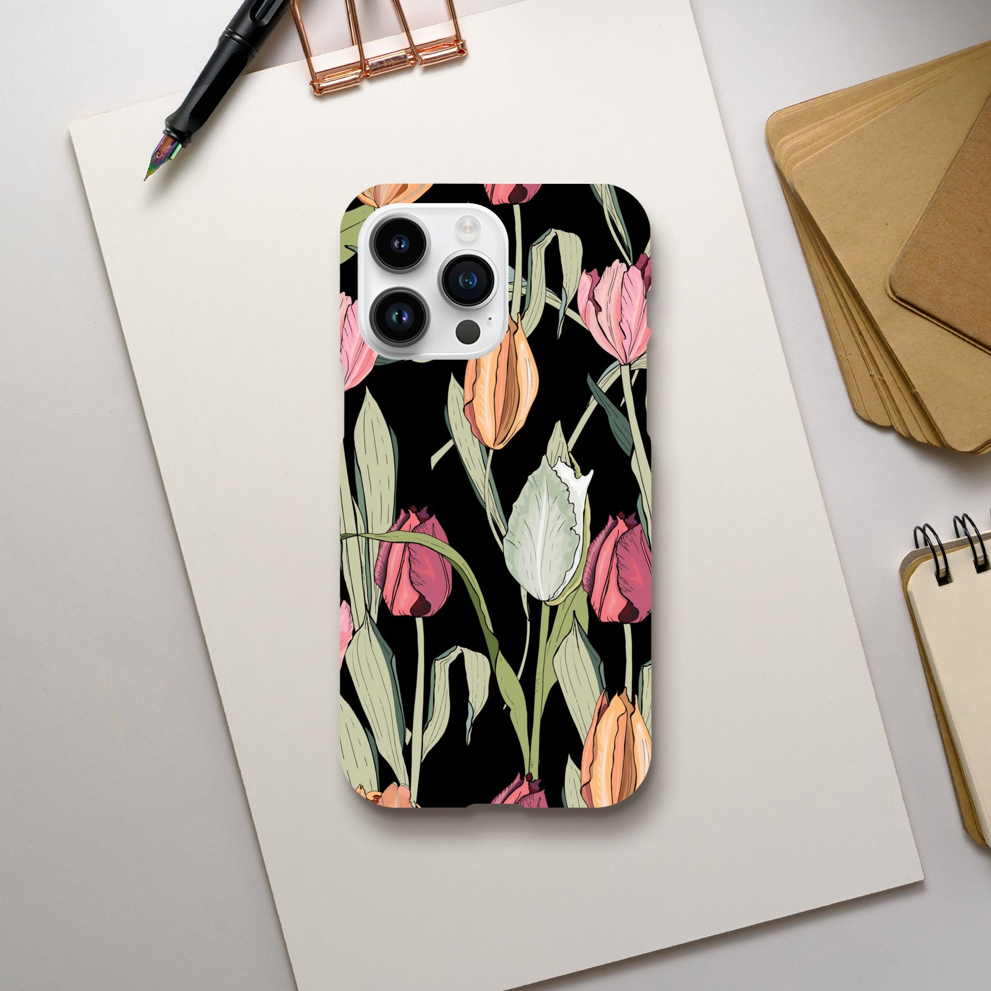 Tulips - Slim case Apple - iPhone 14 Pro Max Print Material Globally Fulfilled