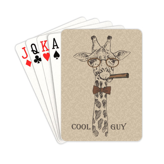Giraffe, Cool Guy - Playing Cards 2.5"x3.5" Playing Card 2.5"x3.5"