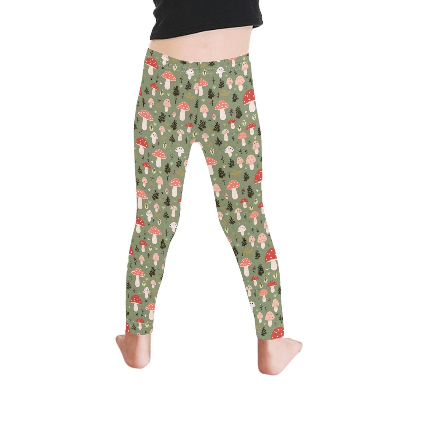 Mushroom Garden - Kid's Ankle Length Leggings