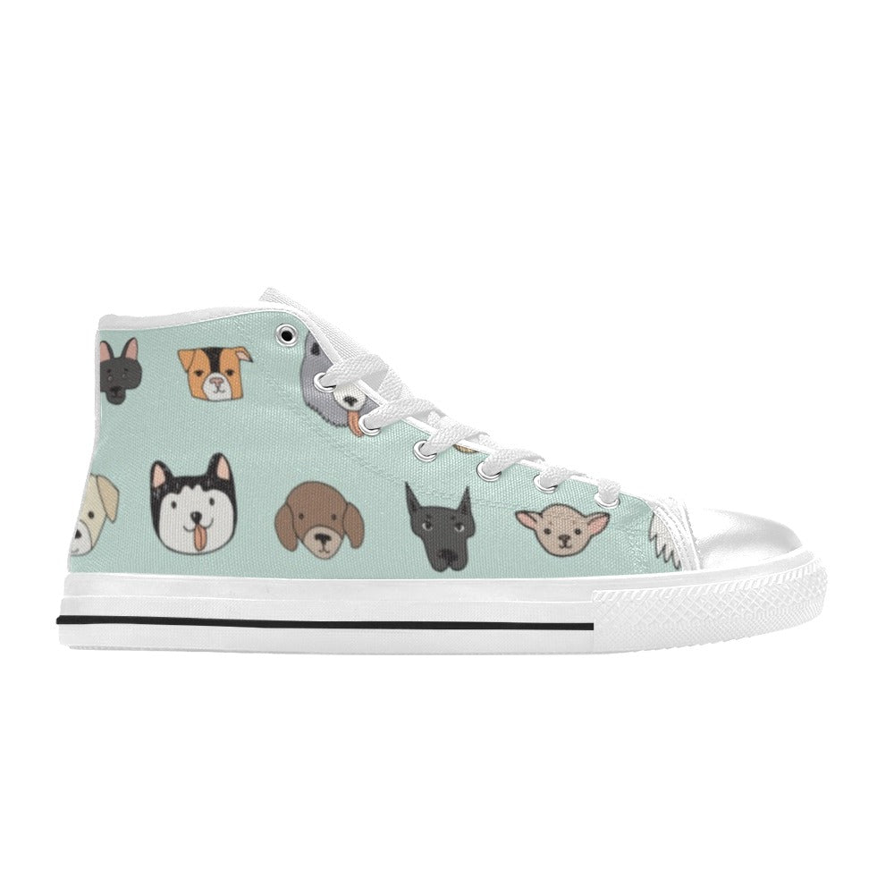 Dogs - Women's High Top Canvas Shoes