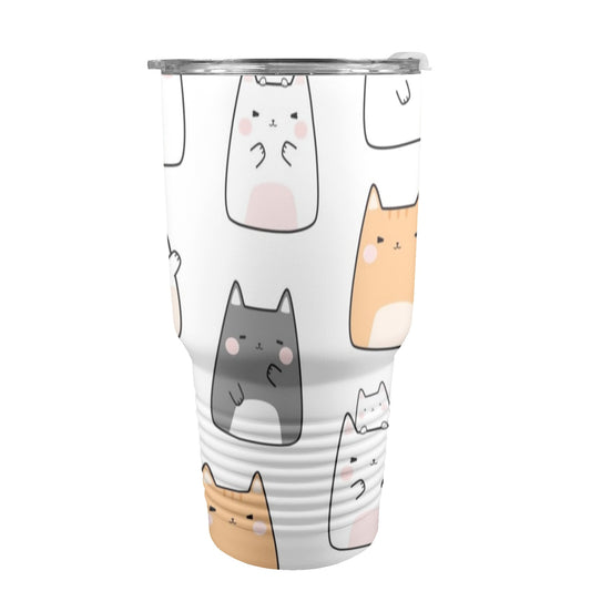 Cats - 30oz Insulated Stainless Steel Mobile Tumbler