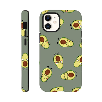 Avocado Characters - Phone Tough Case iPhone 12 Mini Phone Case food Globally Fulfilled