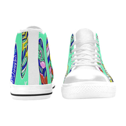 Aloha Surfboards - Women's High Top Canvas Shoes