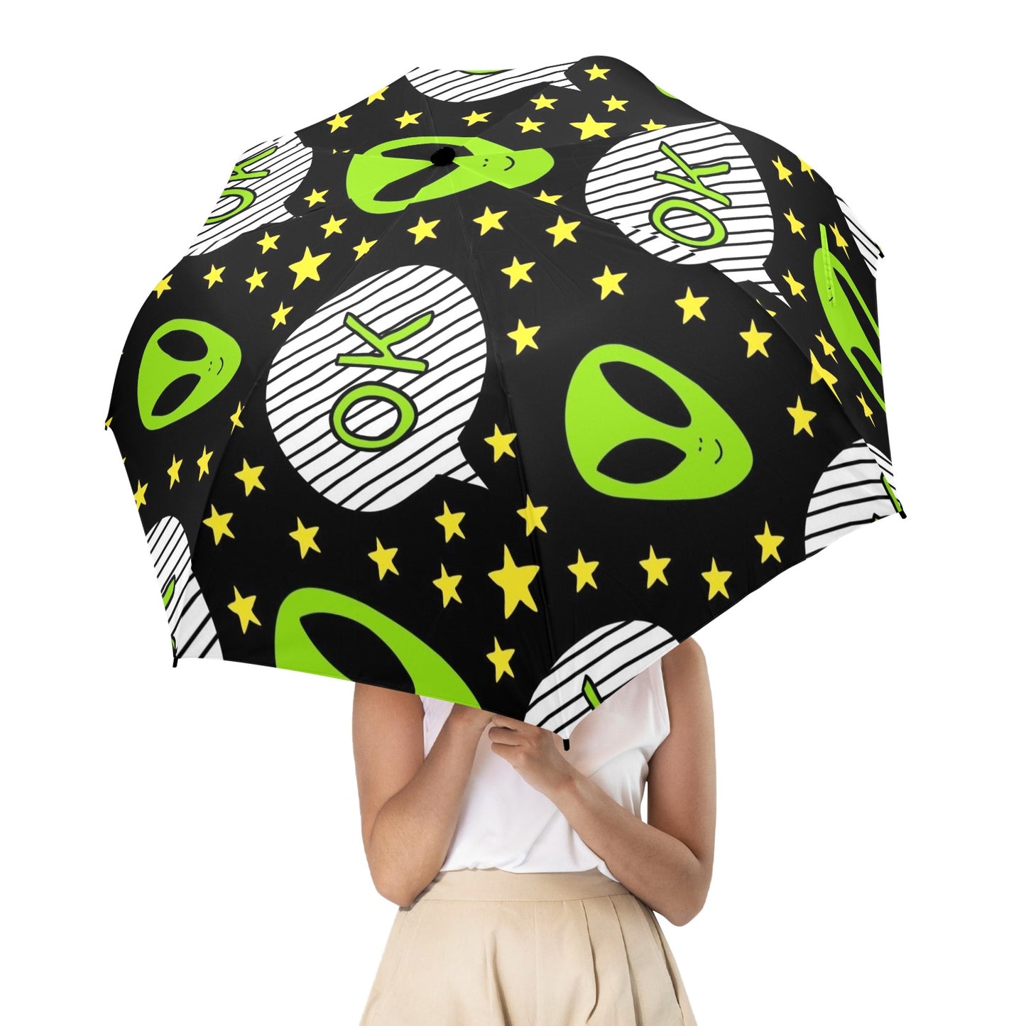 Alien OK - Semi-Automatic Foldable Umbrella Semi-Automatic Foldable Umbrella Printed Offshore