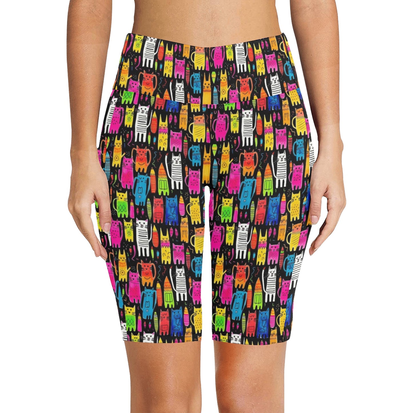 Colourful Cats - Women's Bike Shorts