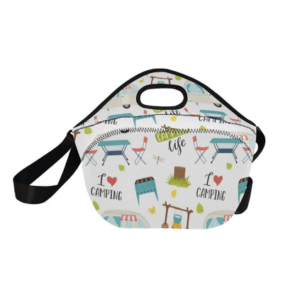 Camping Life - Neoprene Lunch Bag/Large Neoprene Lunch Bag/Large Printed Offshore