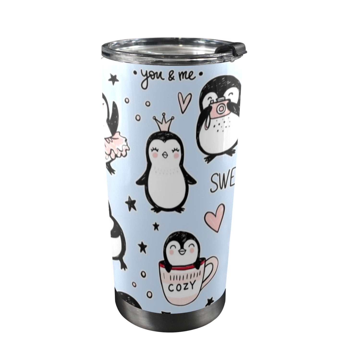 Penguin Love - 20oz Travel Mug / Tumbler